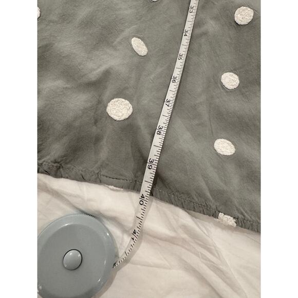 Bohme Wrap Midi Dress Women's Large Sage Green Pockets Boho Cottagecore Peasant - Picture 7 of 16